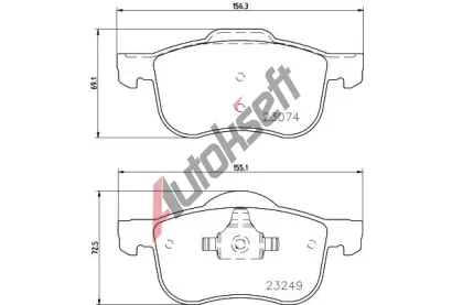 HELLA PAGID Sada brzdových destiček HPG 8DB 355 006-851, 8DB 355 006-851 HELLA PAGID Sada brzdových destiček HPG 8DB 355 006-851, 8DB 355 006-851