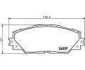 HELLA PAGID Sada brzdovch destiek HPG 8DB 355 006-871, 8DB 355 006-871