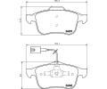 HELLA PAGID Sada brzdovch destiek HPG 8DB 355 006-901, 8DB 355 006-901