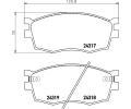 HELLA PAGID Sada brzdovch destiek HPG 8DB 355 006-951, 8DB 355 006-951