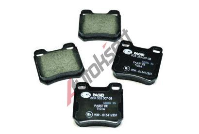 HELLA PAGID Sada brzdovch destiek HPG 8DB 355 007-381, 8DB 355 007-381