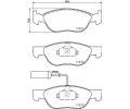 HELLA PAGID Sada brzdovch destiek HPG 8DB 355 007-901, 8DB 355 007-901