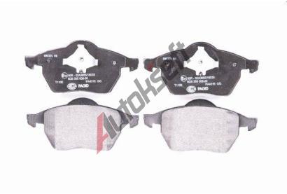 HELLA PAGID Sada brzdovch destiek HPG 8DB 355 008-001, 8DB 355 008-001