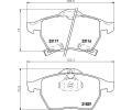 HELLA PAGID Sada brzdovch destiek HPG 8DB 355 008-041, 8DB 355 008-041