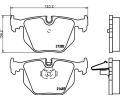 HELLA PAGID Sada brzdovch destiek HPG 8DB 355 008-091, 8DB 355 008-091