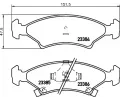 Sada brzdovch destiek HELLA PAGID ‐ HPG 8DB 355 008-241