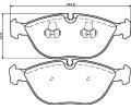 HELLA PAGID Sada brzdovch destiek HPG 8DB 355 008-261, 8DB 355 008-261