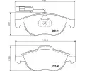 HELLA PAGID Sada brzdovch destiek ‐ HPG 8DB 355 008-421