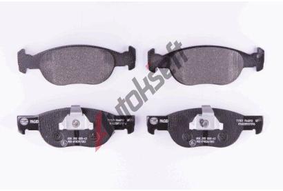HELLA PAGID Sada brzdovch destiek HPG 8DB 355 008-431, 8DB 355 008-431