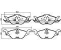 HELLA PAGID Sada brzdovch destiek HPG 8DB 355 008-571, 8DB 355 008-571