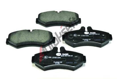 HELLA PAGID Sada brzdovch destiek HPG 8DB 355 008-651, 8DB 355 008-651