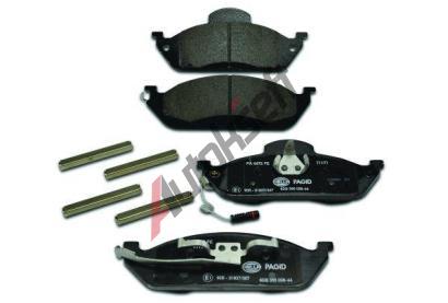 HELLA PAGID Sada brzdovch destiek HPG 8DB 355 008-661, 8DB 355 008-661