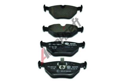 HELLA PAGID Sada brzdovch destiek HPG 8DB 355 008-761, 8DB 355 008-761