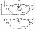 HELLA PAGID Sada brzdovch destiek HPG 8DB 355 008-761, 8DB 355 008-761