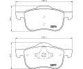 HELLA PAGID Sada brzdovch destiek HPG 8DB 355 008-851, 8DB 355 008-851
