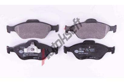 HELLA PAGID Sada brzdovch destiek HPG 8DB 355 008-901, 8DB 355 008-901