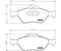 HELLA PAGID Sada brzdovch destiek HPG 8DB 355 008-901, 8DB 355 008-901