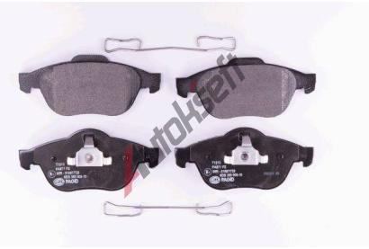 HELLA PAGID Sada brzdovch destiek HPG 8DB 355 009-101, 8DB 355 009-101