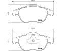 HELLA PAGID Sada brzdovch destiek HPG 8DB 355 009-111, 8DB 355 009-111