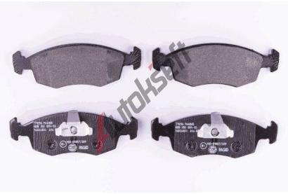 HELLA PAGID Sada brzdovch destiek HPG 8DB 355 009-131, 8DB 355 009-131
