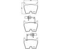 HELLA PAGID Sada brzdovch destiek HPG 8DB 355 009-191, 8DB 355 009-191