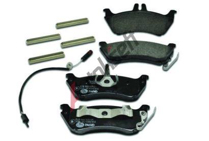 HELLA PAGID Sada brzdovch destiek HPG 8DB 355 009-241, 8DB 355 009-241