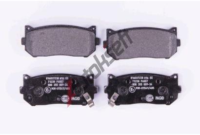 HELLA PAGID Sada brzdovch destiek HPG 8DB 355 009-341, 8DB 355 009-341