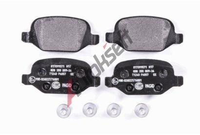 HELLA PAGID Sada brzdovch destiek HPG 8DB 355 009-361, 8DB 355 009-361