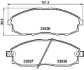 HELLA PAGID Sada brzdovch destiek ‐ HPG 8DB 355 009-381