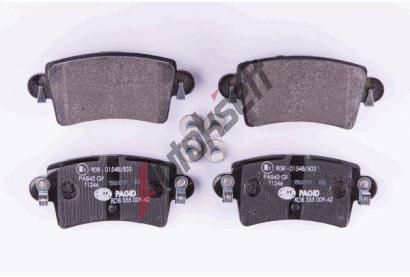 HELLA PAGID Sada brzdovch destiek HPG 8DB 355 009-421, 8DB 355 009-421