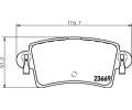 HELLA PAGID Sada brzdovch destiek HPG 8DB 355 009-421, 8DB 355 009-421