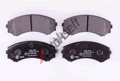 HELLA PAGID Sada brzdovch destiek HPG 8DB 355 009-461, 8DB 355 009-461