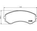 HELLA PAGID Sada brzdovch destiek HPG 8DB 355 009-461, 8DB 355 009-461