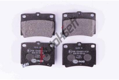 HELLA PAGID Sada brzdovch destiek HPG 8DB 355 009-501, 8DB 355 009-501