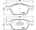 HELLA PAGID Sada brzdovch destiek HPG 8DB 355 009-561, 8DB 355 009-561