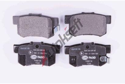 HELLA PAGID Sada brzdovch destiek HPG 8DB 355 009-581, 8DB 355 009-581