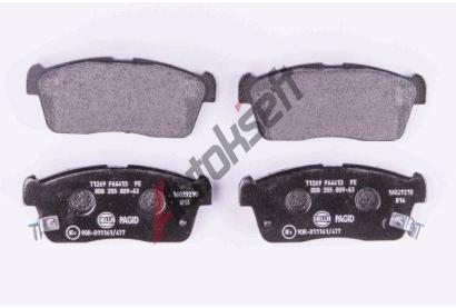 HELLA PAGID Sada brzdovch destiek HPG 8DB 355 009-631, 8DB 355 009-631
