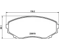 HELLA PAGID Sada brzdovch destiek ‐ HPG 8DB 355 009-641