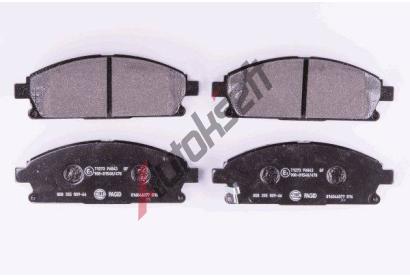 HELLA PAGID Sada brzdovch destiek HPG 8DB 355 009-661, 8DB 355 009-661