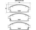 HELLA PAGID Sada brzdovch destiek HPG 8DB 355 009-661, 8DB 355 009-661