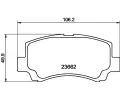 Sada brzdovch destiek HELLA PAGID ‐ HPG 8DB 355 009-681