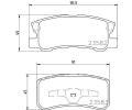 HELLA PAGID Sada brzdovch destiek HPG 8DB 355 009-691, 8DB 355 009-691