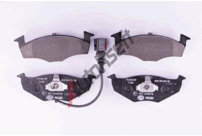 HELLA PAGID Sada brzdovch destiek HPG 8DB 355 009-801, 8DB 355 009-801
