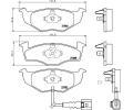 HELLA PAGID Sada brzdovch destiek HPG 8DB 355 009-801, 8DB 355 009-801