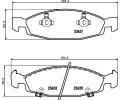 HELLA PAGID Sada brzdovch destiek HPG 8DB 355 009-881, 8DB 355 009-881