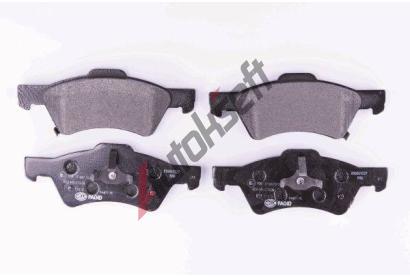 HELLA PAGID Sada brzdovch destiek HPG 8DB 355 010-061, 8DB 355 010-061