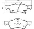 HELLA PAGID Sada brzdovch destiek HPG 8DB 355 010-061, 8DB 355 010-061