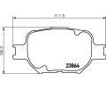 HELLA PAGID Sada brzdovch destiek HPG 8DB 355 010-201, 8DB 355 010-201