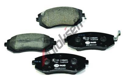 HELLA PAGID Sada brzdovch destiek HPG 8DB 355 010-211, 8DB 355 010-211