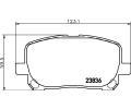 HELLA PAGID Sada brzdovch destiek HPG 8DB 355 010-221, 8DB 355 010-221
